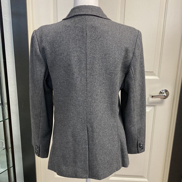 Vintage Women’s Changing Scene Blazer in Recycled Wool Blend Grey Size 12 - Picture 2 of 15